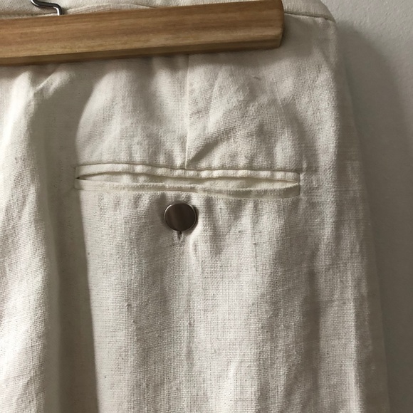 Lemaire Wide legged cropped coated linen pant - Picture 12 of 15